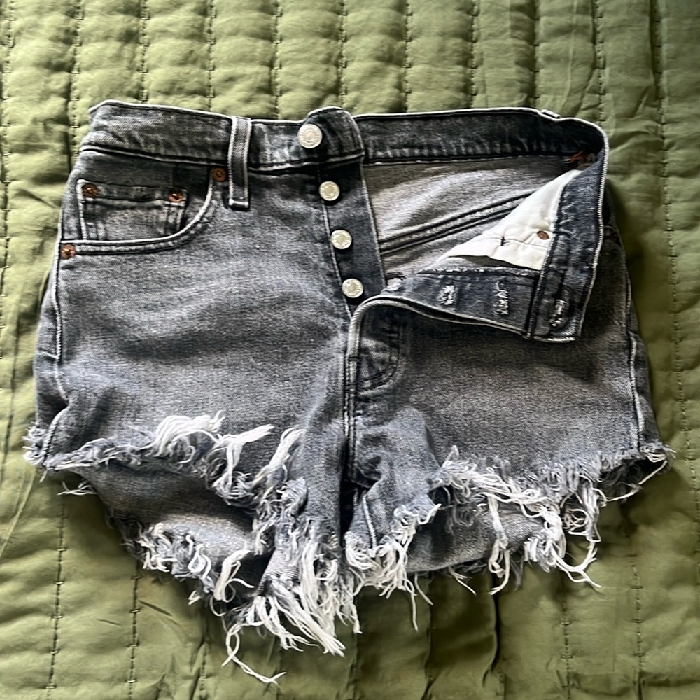 Frayed Levi shorts